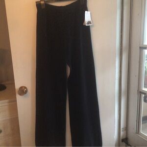 Catherine Lilly Whites Navy Wide Leg pant with Sleek Silhouette